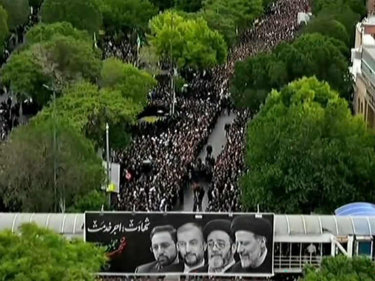 Funeral ceremonies began for the death of the president of Iran, Ebrahim Raisi