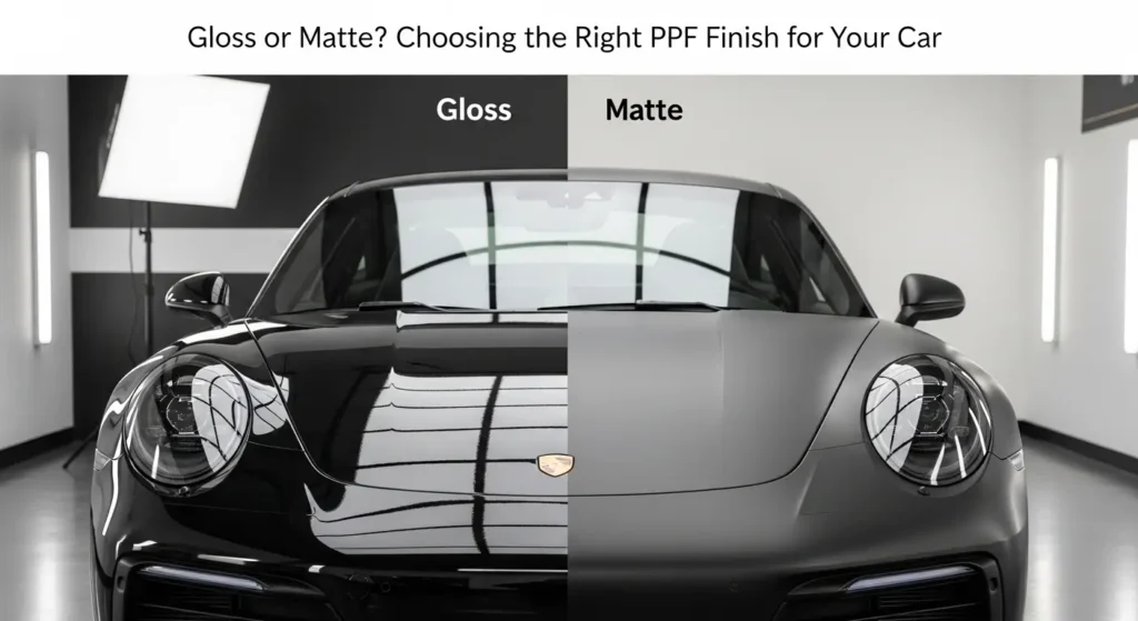 Gloss or Matte? Choosing the Right PPF Finish for Your Car