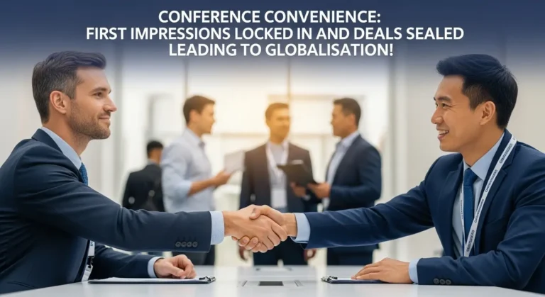 Conference Convenience First Impressions Locked In and Deals Sealed Leading to Globalisation!