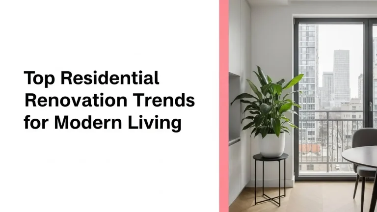Top Residential Renovation Trends for Modern Living