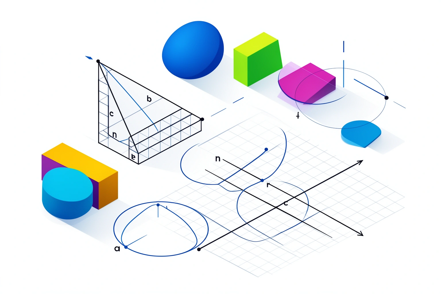 geometry learn v3 triangle angles and pythagorean theorem visual demonstration