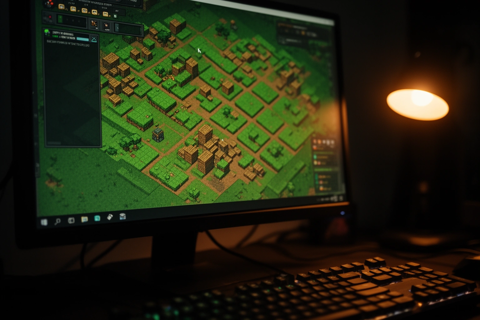 Minecraft redstone farm build guide with block layout and gaming gear for PlayBattleSquare