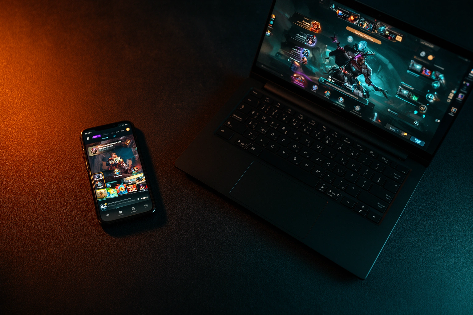 Mobile and desktop gaming on PlayBattleSquare showing cross-device gameplay experience