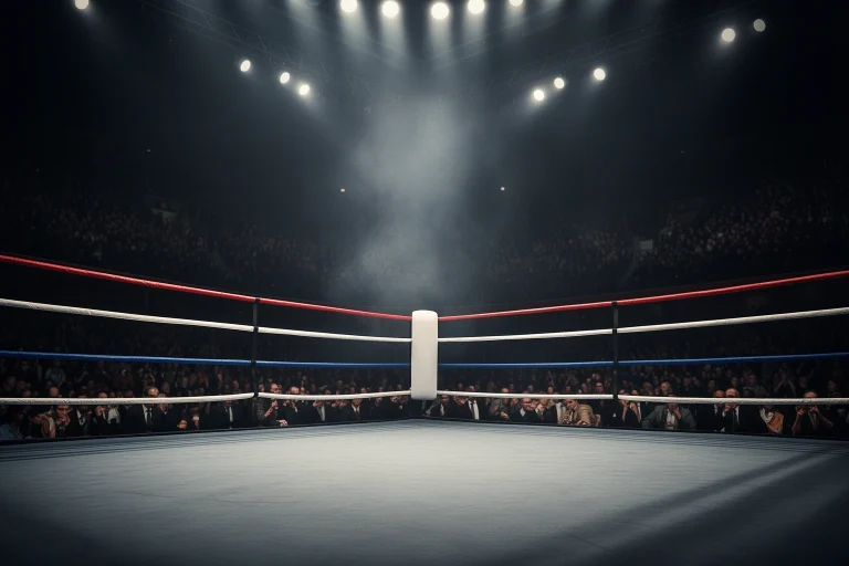 Upcoming boxing fixtures schedule ring arena concept