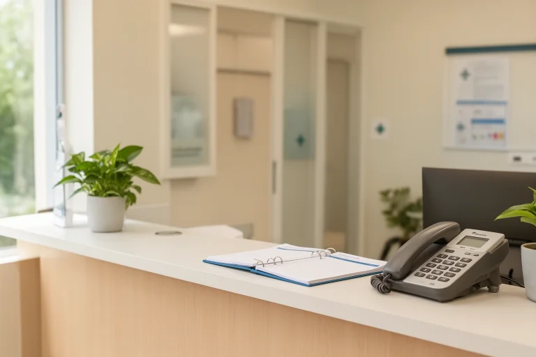 Contacting a medical group verifying correct clinic information