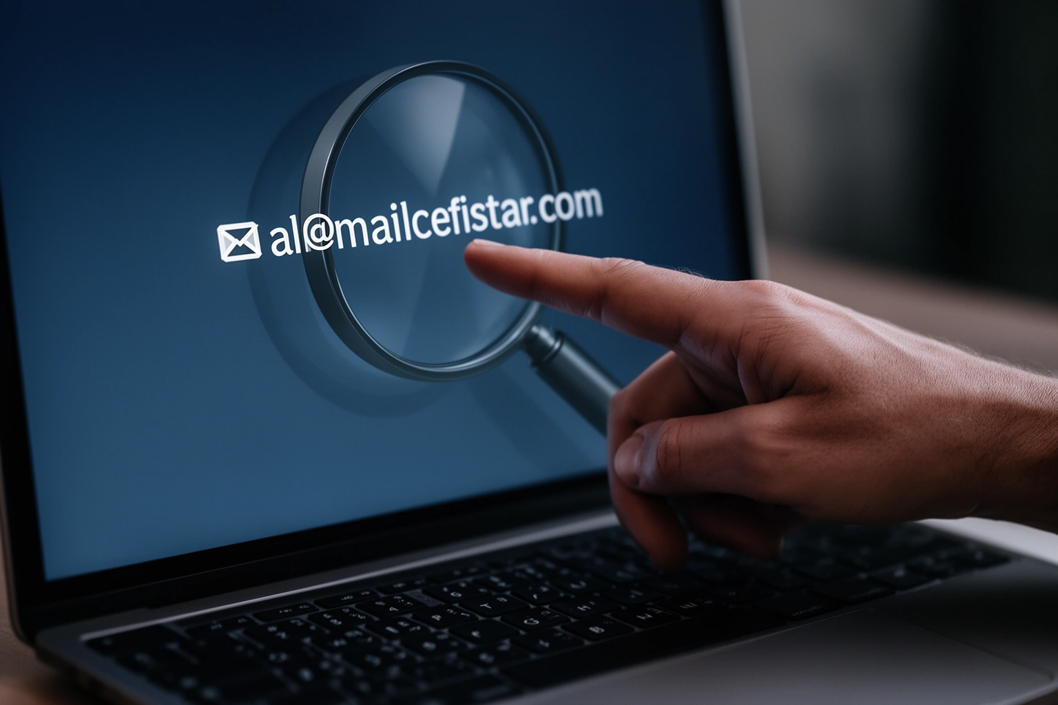 Email domain verification safety check concept