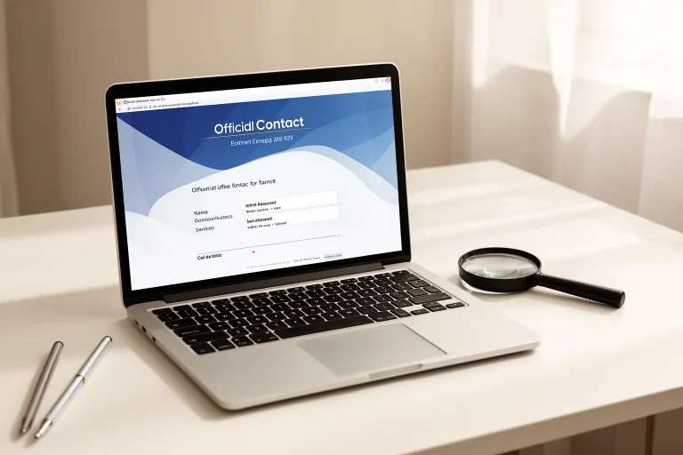 Verifying contact information before trusting an online service