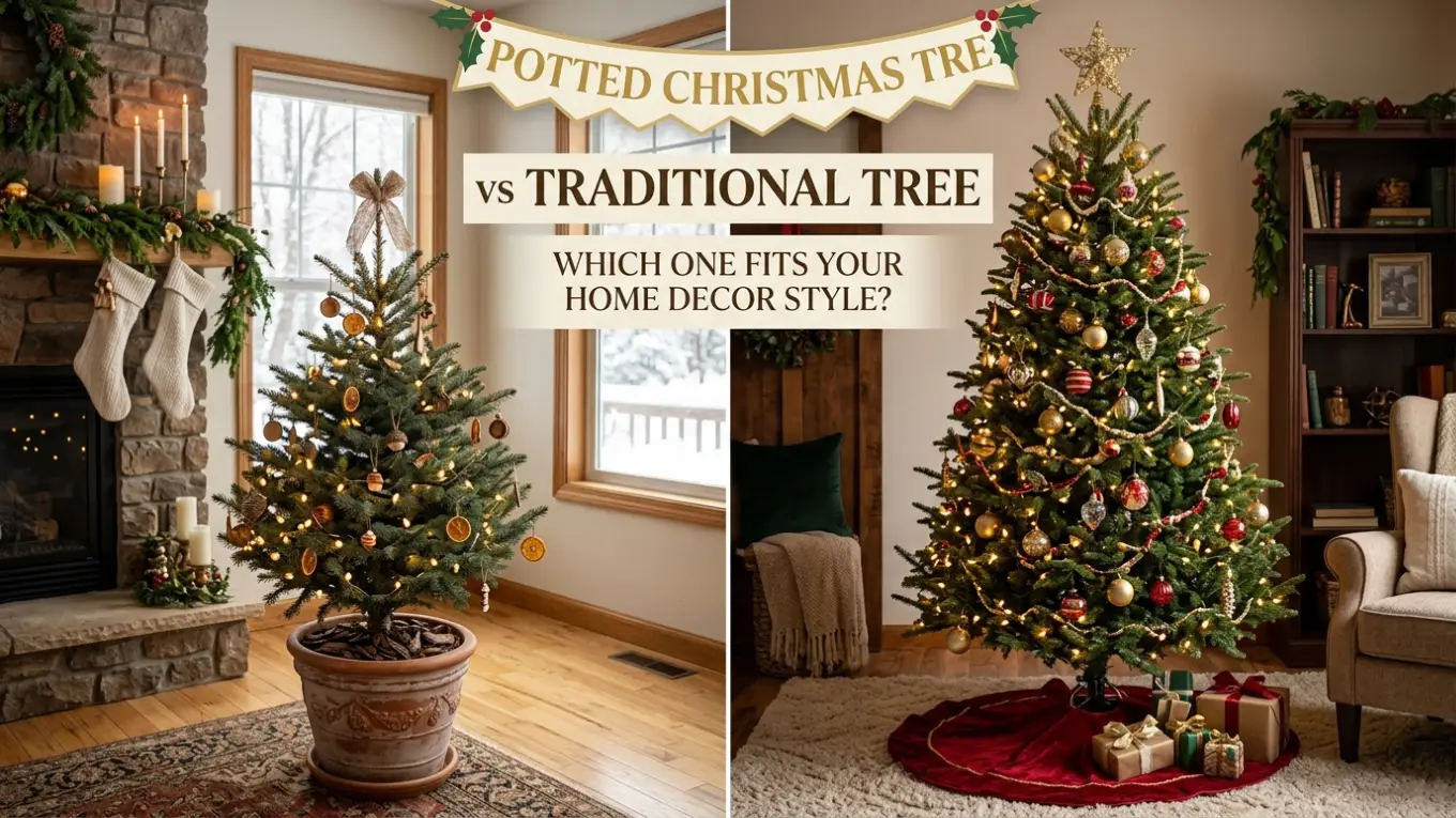 Potted Christmas Tree vs Traditional Tree Which One Fits Your Home Decor Style