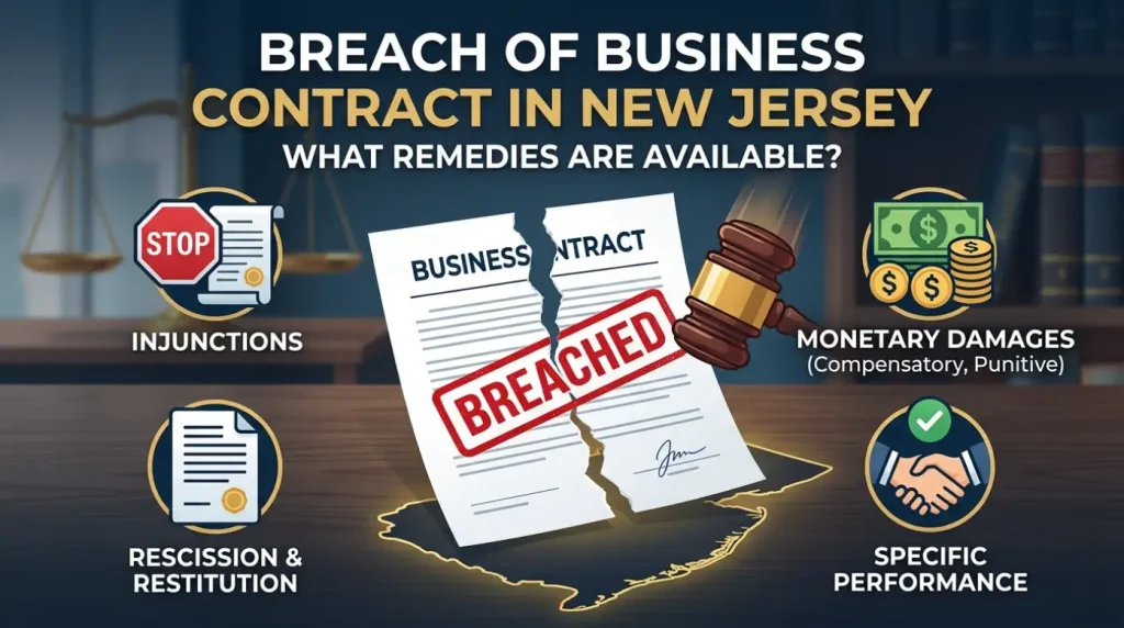 Breach of Business Contract in New Jersey What Remedies Are Available